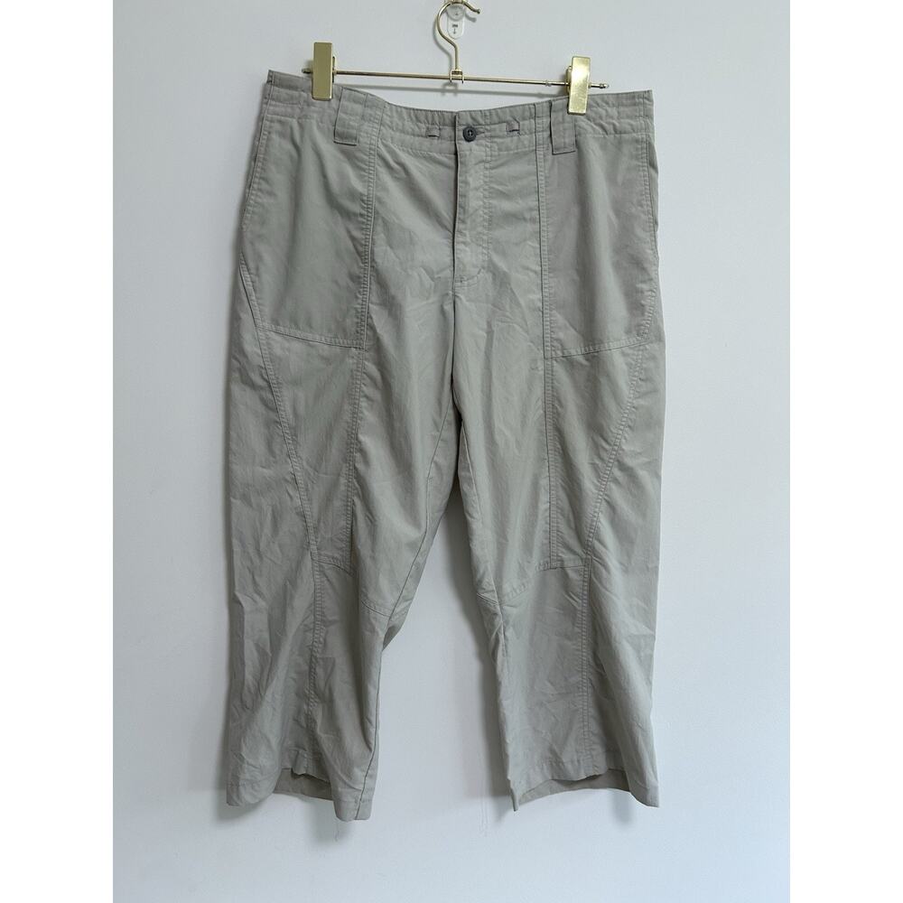Patagonia Cargo Crop Pant Womens Tan Khaki Size 14‎ Hiking